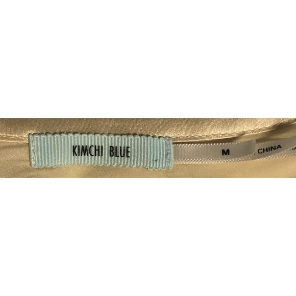 UO's Kimchi Blue Silk & Plaid Romper with Lace - Picture 6 of 7